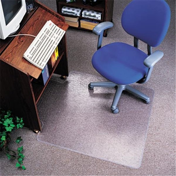 Deflecto Deflect-O CM21112 EconoMat No Bevel Chair Mat for Low Pile Carpet; 36w x 48h; Clear CM21112